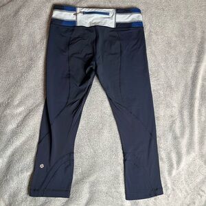 Lululemon Navy Blue Capri Leggings